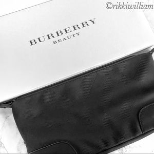 Burberry Beauty Black Cosmetic Makeup Bag Pouch